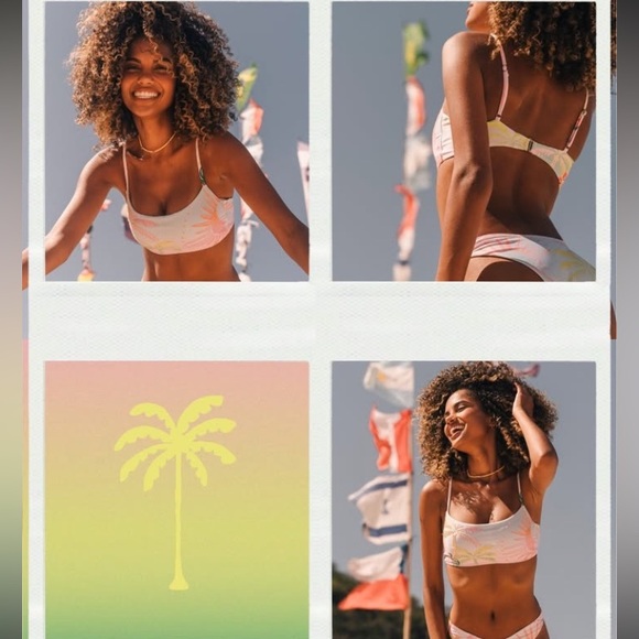 MAAJI Set - Embroidered Scape Bikini Top and Splendour Cheeky Bottom - L/M - Picture 6 of 16